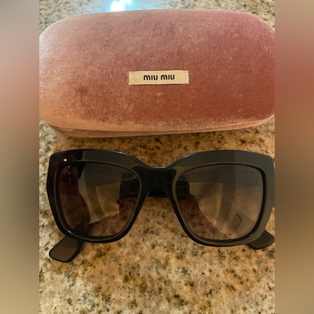 Miu Miu Elegant Black Sunglasses
